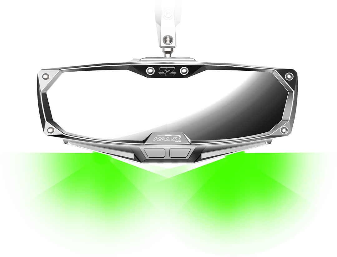 Halo-RA LED Rearview Mirror with Cast Aluminum Bezel – Can-Am X3 