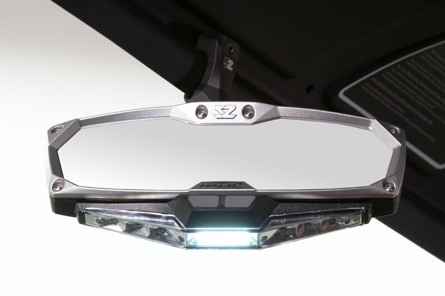 Halo-RA LED Rearview Mirror with Cast Aluminum Bezel – Polaris RZR Pro ...